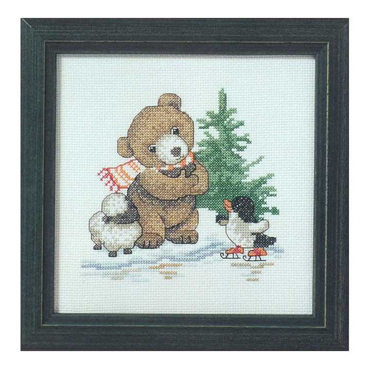 刺繍 クロスステッチ キット O.O.E. 99314 Christmas of Bear and 