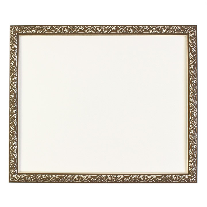 刺繍額 樹脂製フレーム VS1947-1 グレーゴールド 内径36.4×29.7cm 自由