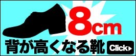 8cm背が高くなる靴