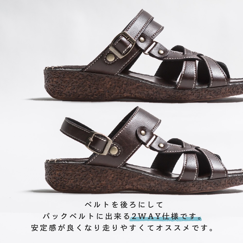 バックルベルトサンダル 36 サンダル 厚底サンダル バックベルト[品番：XV000019474