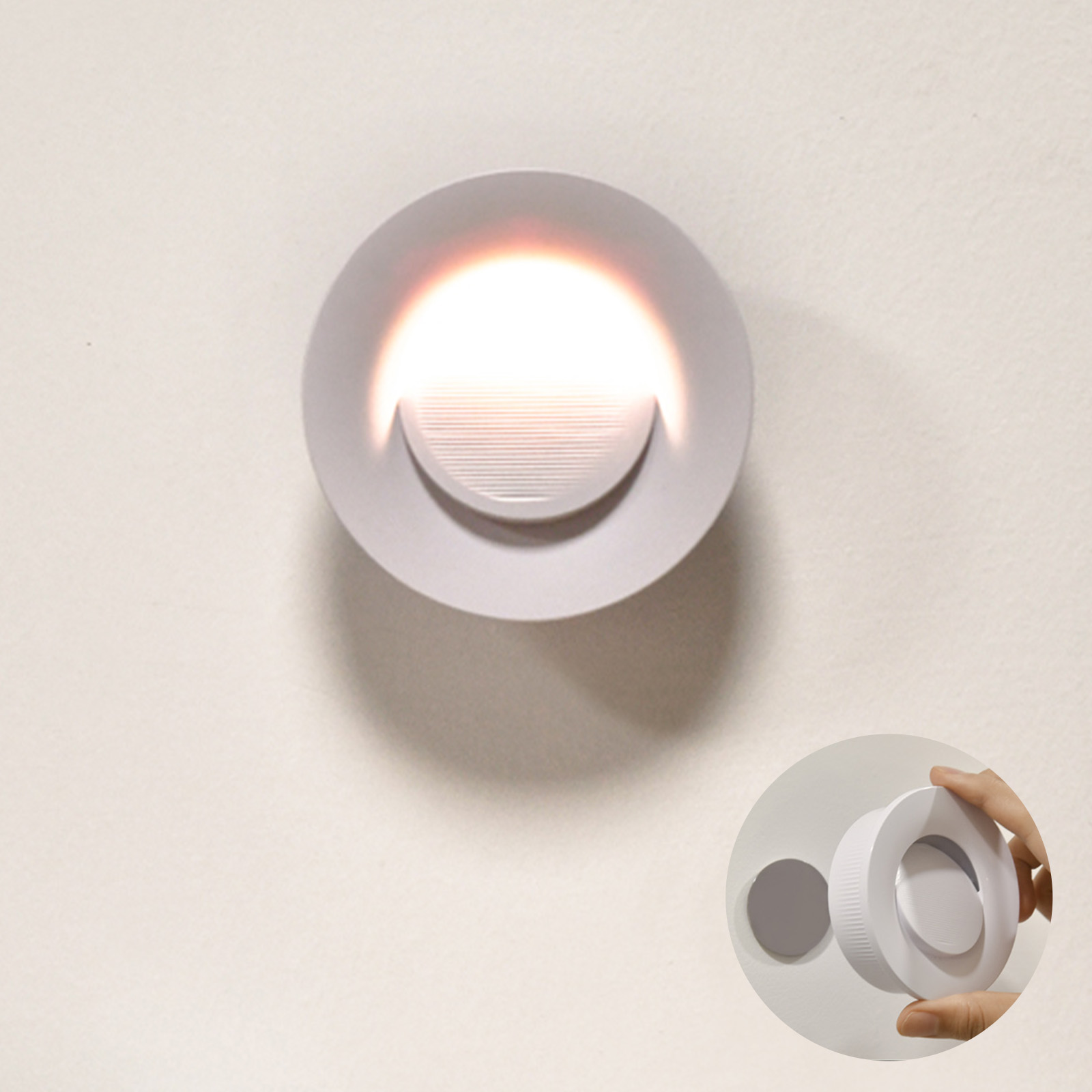 人感センサーライト 下向き照射 屋内 室内 玄関 LED 充電式 階段 廊下 足元灯 マグネット 磁石 防災 停電 自動点灯 Type-C 電球色 工事不要 おしゃれ A256 |  | 01