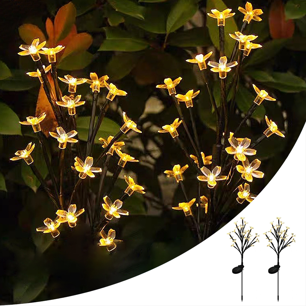 サクラ ソーラーガーデンライト イルミネーション 屋外防水 おしゃれ