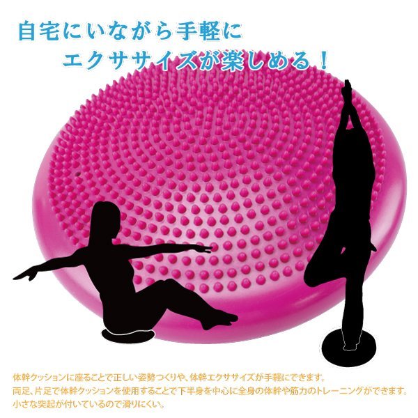 体幹クッション ストレッチ ながら トレーニング バランス
