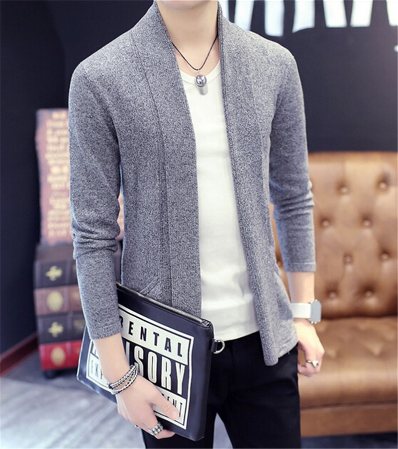 カーディガン メンズ ロング丈 カーディガン 長袖 ニットカーディガン 無地 アウター 羽織 コート トップス Kmao 27 Aura 通販 Yahoo ショッピング