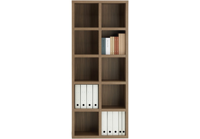 本棚 A4ファイル 収納 積み重ね 低ホルムアルデヒド仕様Ｆ☆☆☆☆ 木製 幅74 高さ180 ２列...