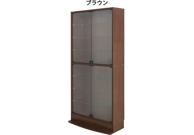 コレクションケース ディスプレイラック ガラス扉 棚板追加可能 幅83 奥行28.5 高さ180｜shuno-kagu｜03