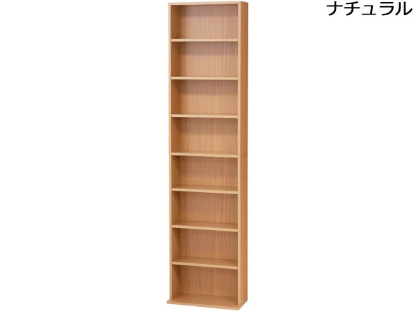 コミック本棚 文庫本 CD DVD 収納 薄型 コンパクト 省スペース 木製 幅45 高さ180｜shuno-kagu｜02