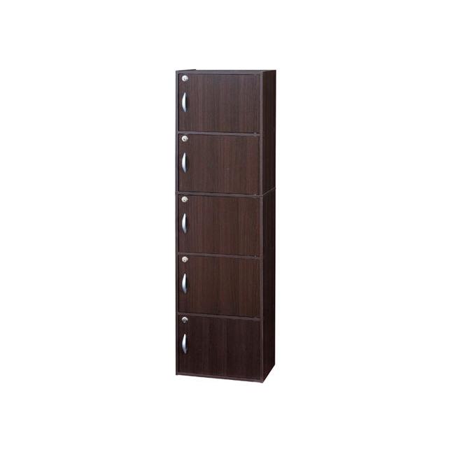 収納棚 扉付き ５段 鍵付き 収納ボックス シンプルデザイン 木製 幅42｜shuno-kagu｜03
