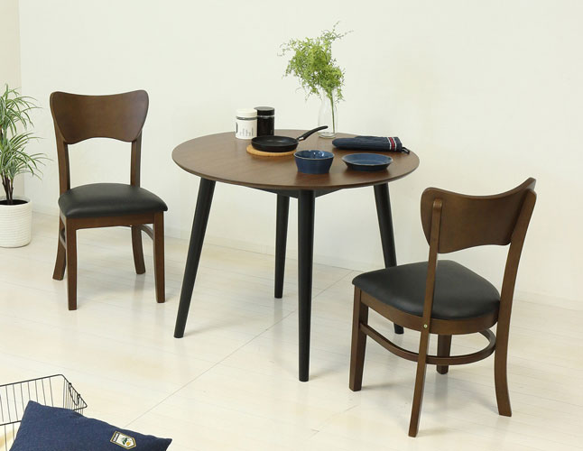 木製 ダイニングテーブル 2人用 80 × 80 高さ 70 (cm) 貞苅椅子製作所 ダイニングテーブル 幅80cm 2人掛け 高さ70cm
