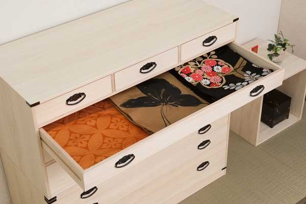 和装小物 着物 収納 桐 タンス 箪笥 チェスト 引き出し 4段 日本