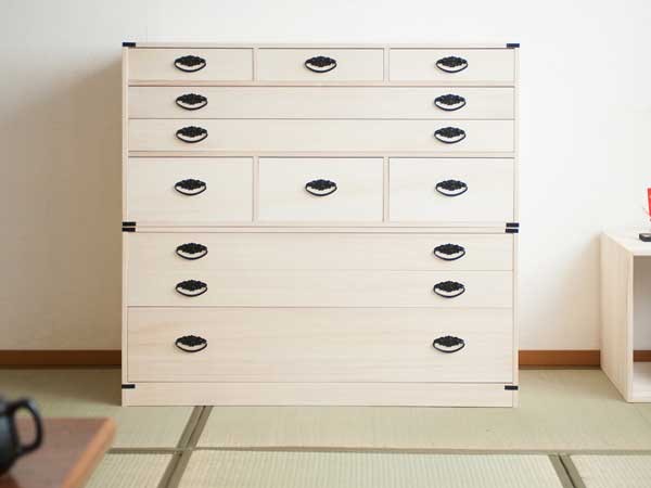 和装小物 着物 収納 桐 タンス 箪笥 チェスト 引き出し 4段 日本製