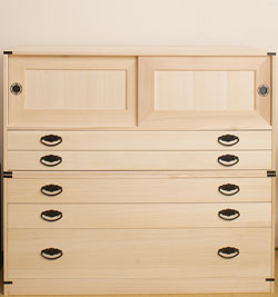 和装小物 着物 収納 桐 タンス 箪笥 チェスト 引き出し 4段 日本製