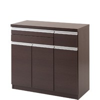 木製ブラウンチェスト 4引き出し チェスト 完成品 木製 引き出し ブラウン 4段 日本製 : 収納家具本舗