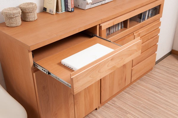 パソコンデスク 木製 プリンター 収納 省スペース 幅60cm 日本製 完成