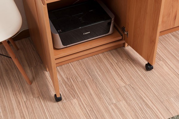 パソコンデスク 木製 プリンター 収納 省スペース 幅60cm 日本製 完成