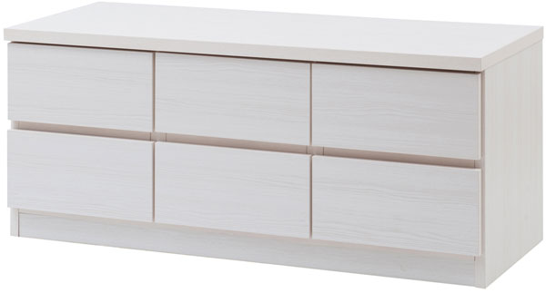 チェスト ロー 引き出し収納 3列 2段 シンプルデザイン 木製 日本製