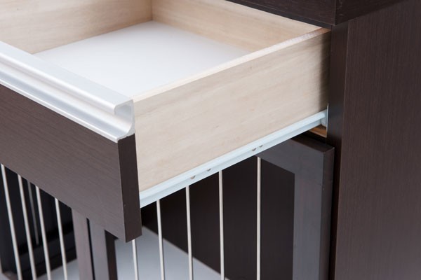 ペットケージ リビング収納 ダークブラウン シンプルデザイン