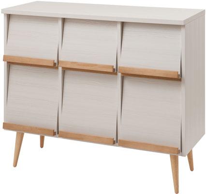 マガジン ラック 収納 棚 ディスプレイ おしゃれ 脚付き フラップ扉