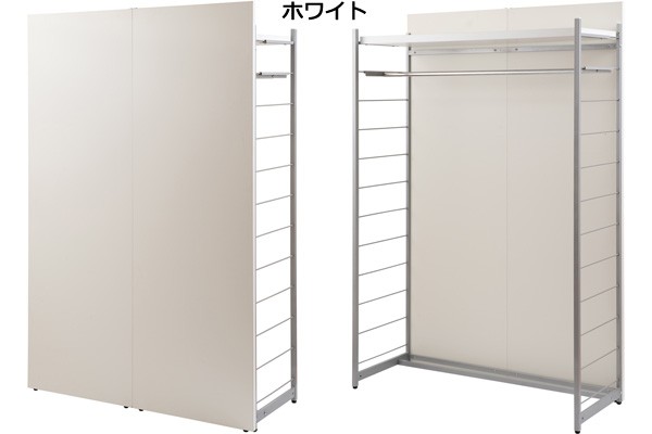 間仕切り ハンガーラック 幅120cm パーテーション 日本製 : 収納家具