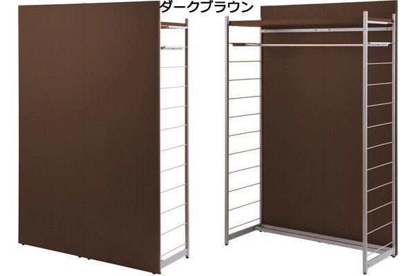間仕切り ハンガーラック 幅120cm パーテーション 日本製 : 収納家具