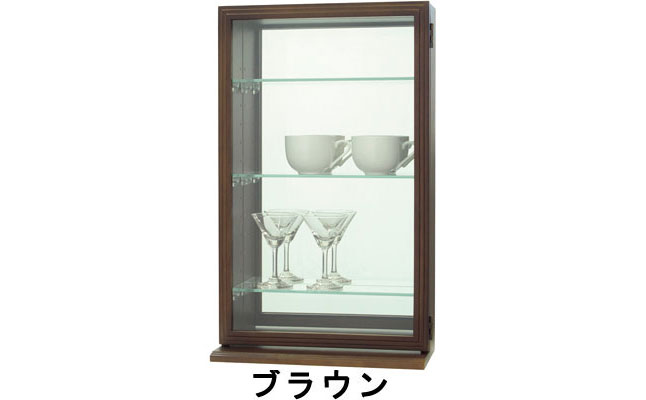 コレクションケース ディスプレイ 収納 ガラス棚 幅35 高さ58 完成品｜shuno-kagu｜02