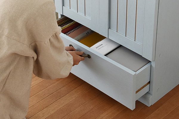 【新品】木製キャビネット 引き出し付き キャビネット 引き出し おしゃれ 収納 木製 幅60 収納棚 扉付き