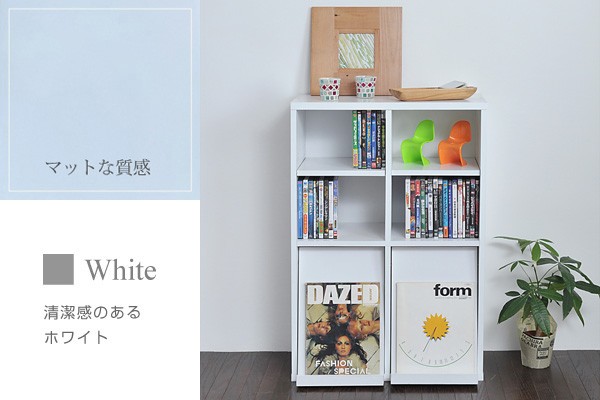 本棚 ディスプレイ ラック 棚 収納 フラップ扉 ２枚 壁面 組み合わせ自由 積み重ね 木製｜shuno-kagu｜03