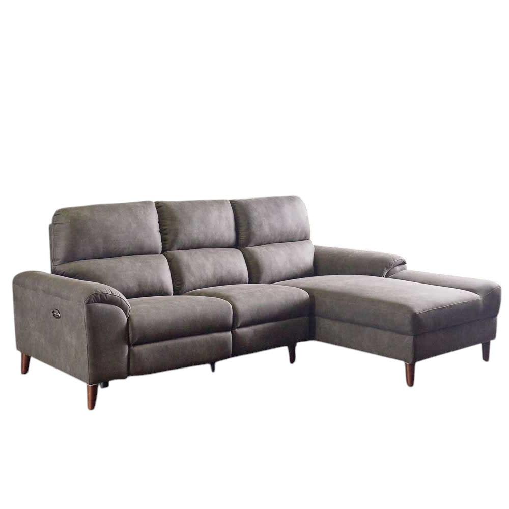 カウチソファ 電動 ハイバックソファ ソファー 3人掛け 北欧 座面が