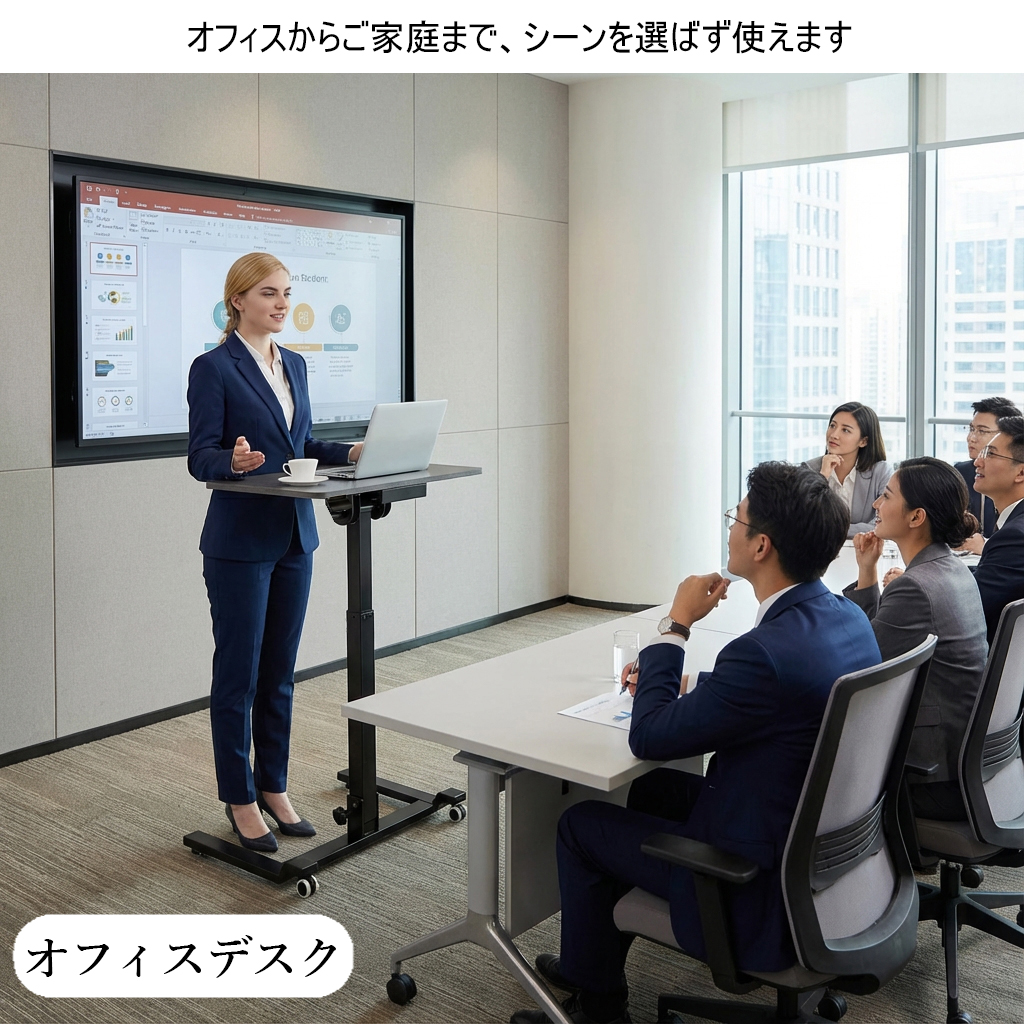 スタンディングデスク 折りたたみ 昇降デスク 昇降式テーブル サイド