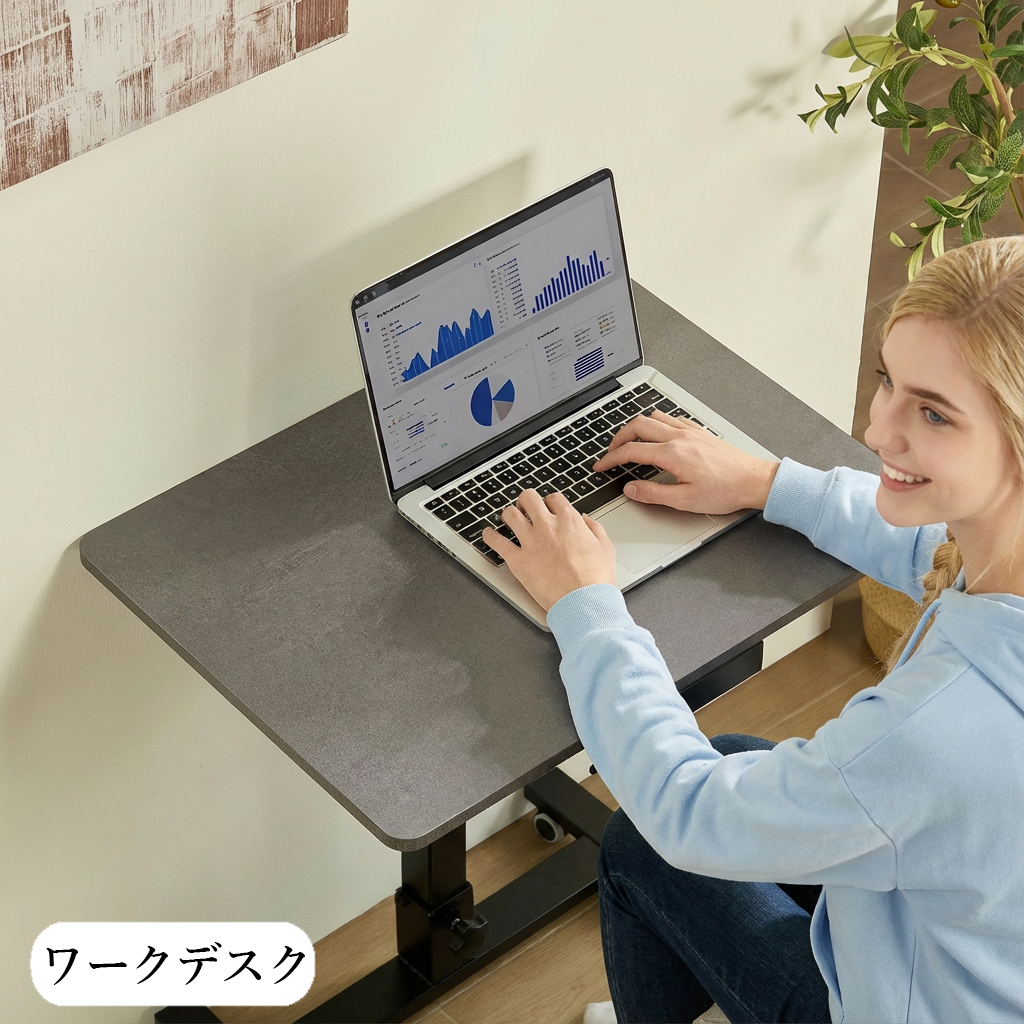 スタンディングデスク 折りたたみ 昇降デスク 昇降式テーブル サイド