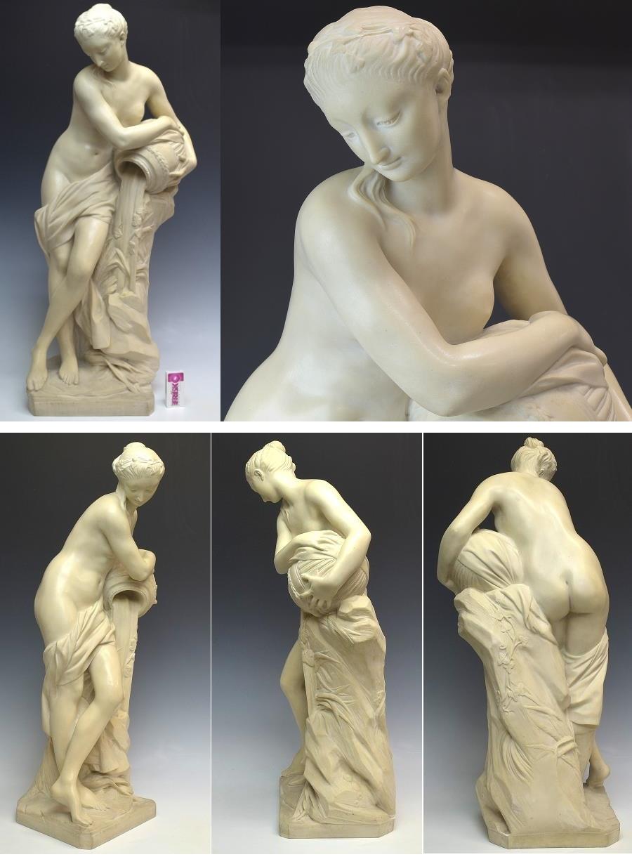 【特殊部隊】西洋美術　時代　人工大理石彫刻　裸婦像　高さ７７ｃｍ　重量３５， 趣楽 西洋美術 大理石 裸婦像 幅４４，５ｃｍ １３，７ｋｇ ５ｋｇ　Ｖ１６９１ 西洋彫刻