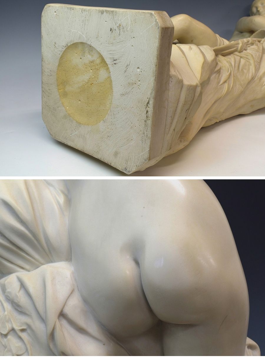 【特殊部隊】西洋美術　時代　人工大理石彫刻　裸婦像　高さ７７ｃｍ　重量３５， ５ｋｇ　Ｖ１６９１ 西洋彫刻