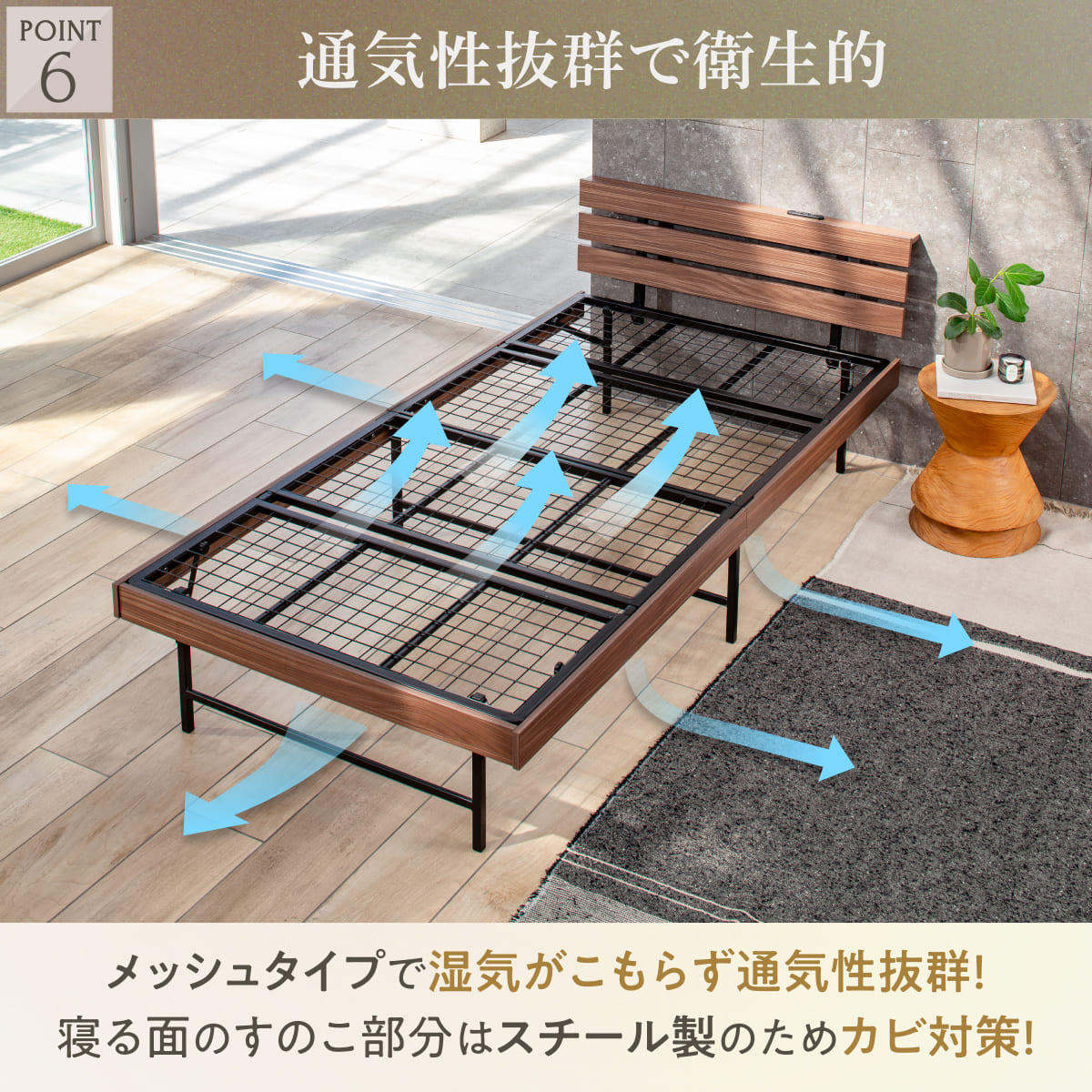 Amazon｜GOKUMIN シングル ベッドフレーム スチールベッド