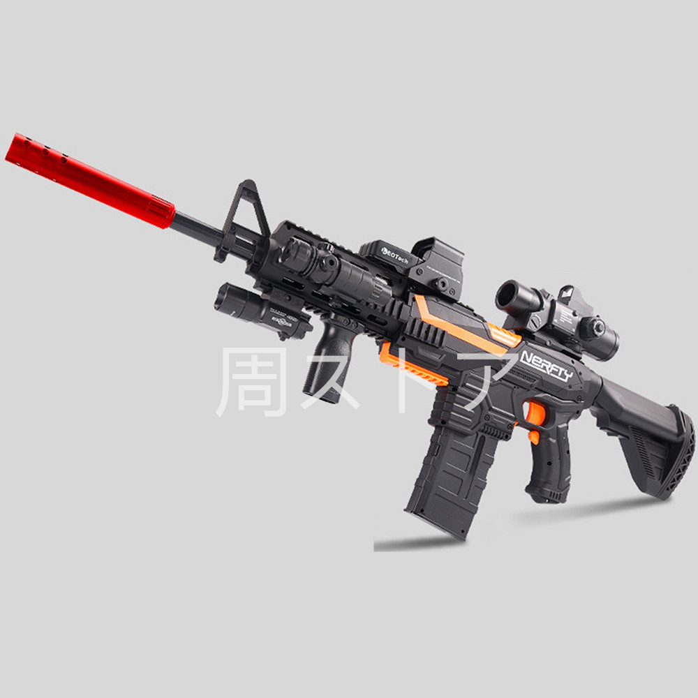 銃 電動 ナーフ弾対応 連射 弾 Ｍ416 銃おもちゃ ターゲットゲーム 電子ターゲット ガン 9点セット 13点セット 照準器 玩具 銃 じゅう  弾丸 アイウェア リアル :swjwj293:周ストア - 通販 - Yahoo!ショッピング