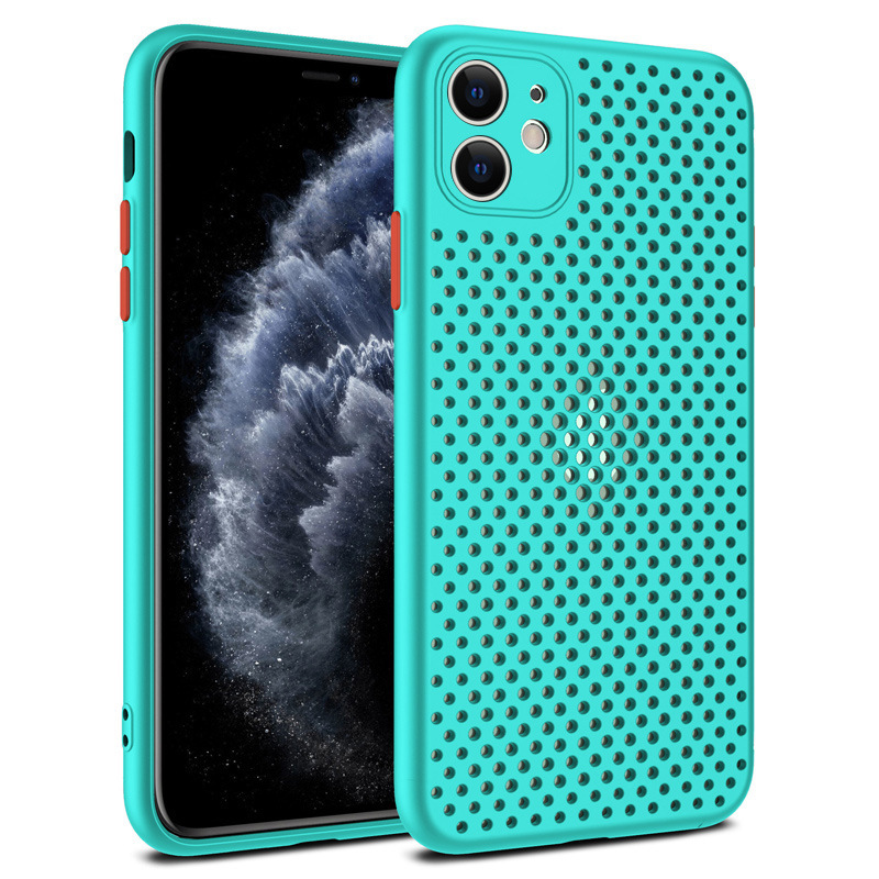 Iphone 11 用 放熱ソフトカバー ケース Tpu 編み込み風 滑り止め レッド 限定品