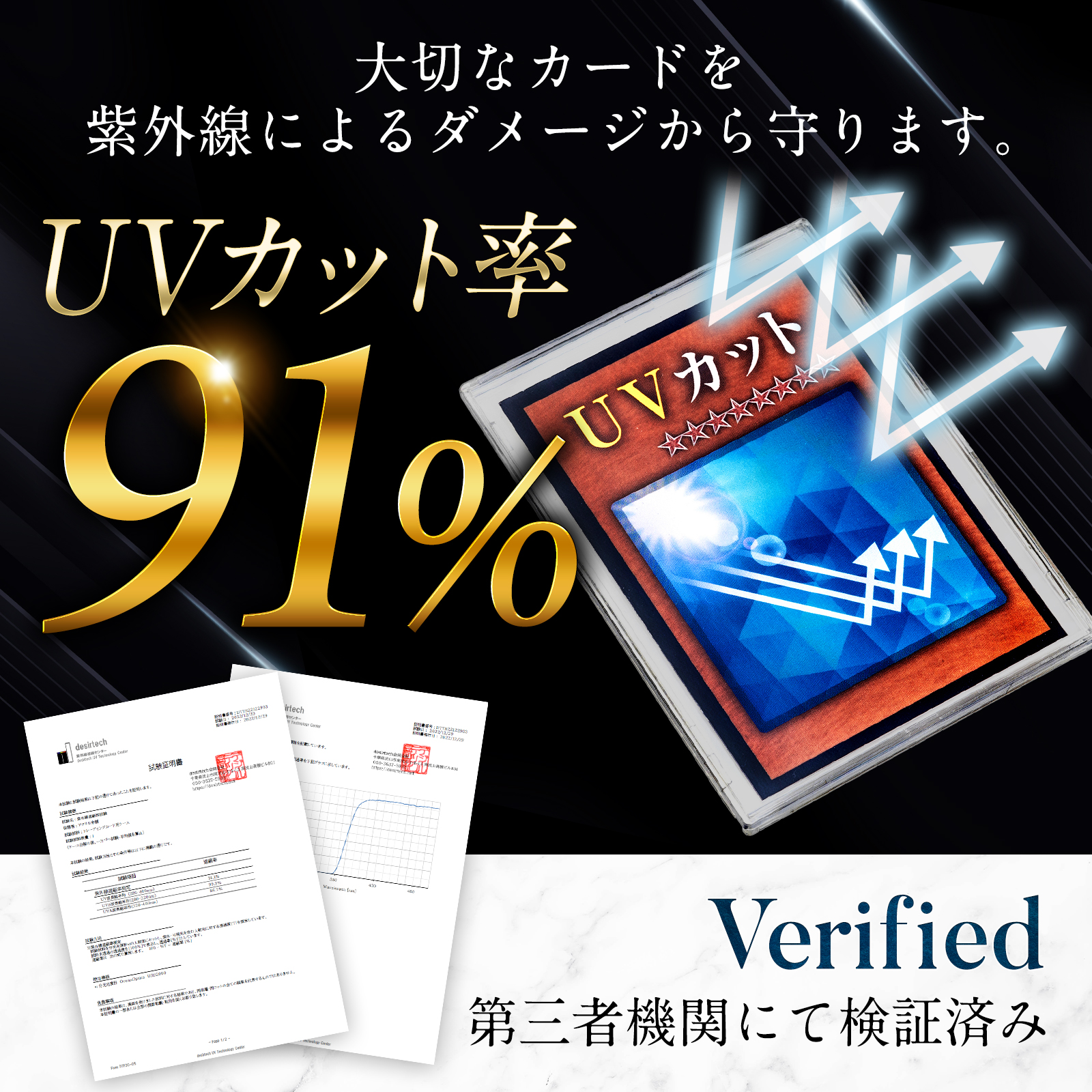 アクリル本舗 UVカット カードケース スリーブ 5枚セット 35pt