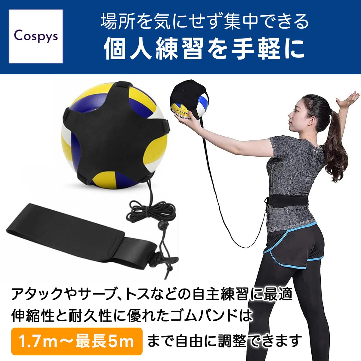 バレーボール 練習器具 4号球 5号球 対応 サーブ スパイク トス バレー