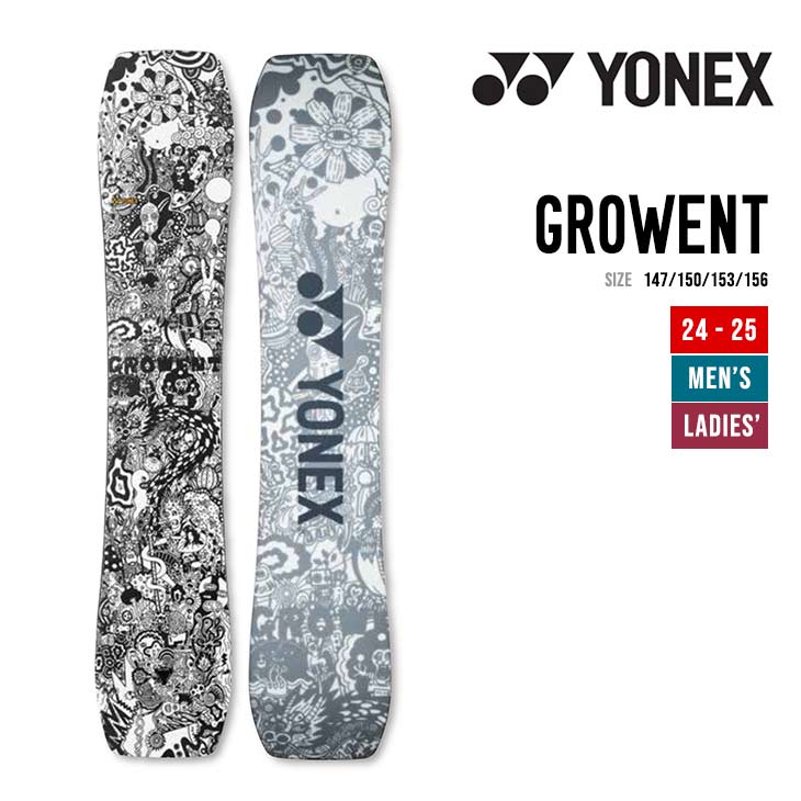YONEX ヨネックス 24-25 GROWENT グローエント 早期予約 特典多数 2024-2025 スノーボード ユニセックス