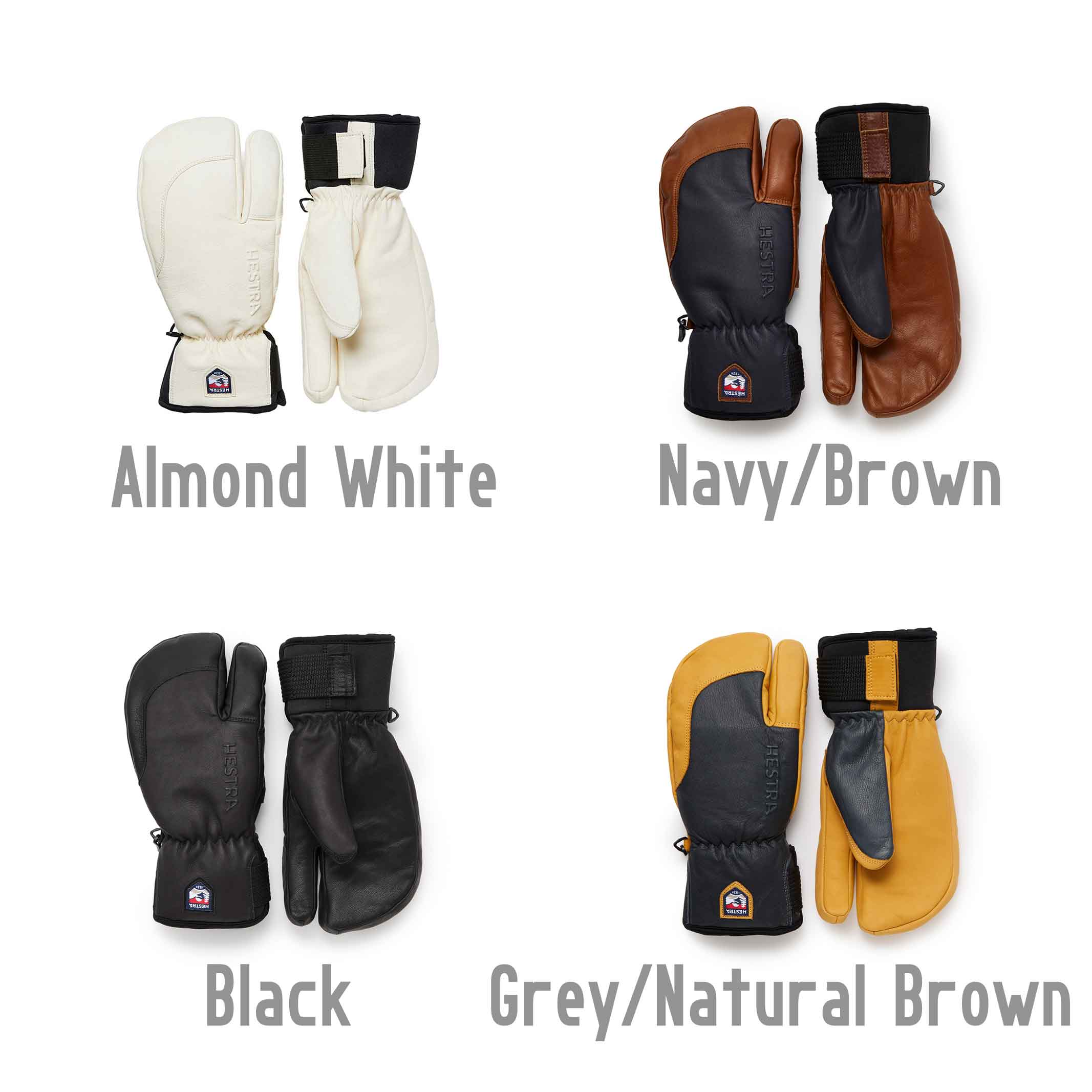 HESTRA ヘストラ 22-23 3-FINGER FULL LEATHER SHORT スリーフィンガー