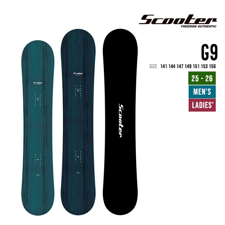 SCOOTER スクーター 25-26 G9 ジーナイン 2025-2026 スノーボード 日本
