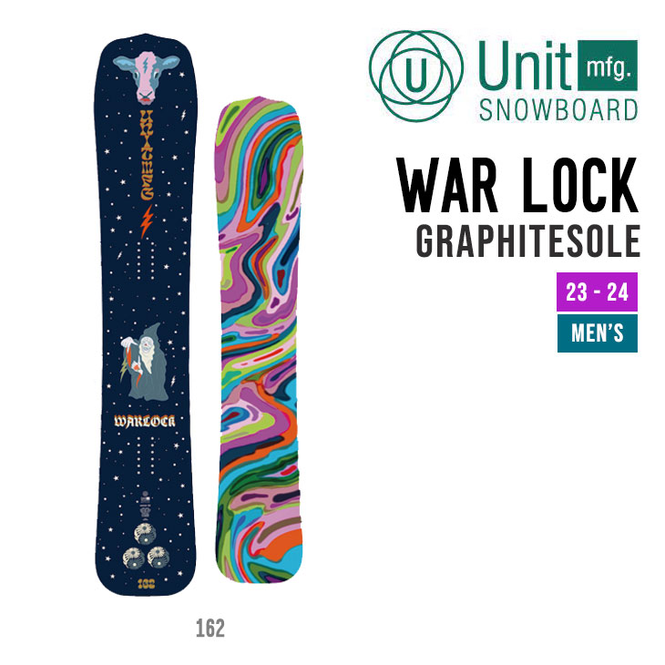 UNIT ユニット 23-24 WARLOCK GRAPHITESOLE ウォーロック グラファイトソール スノーボード パウダーボード