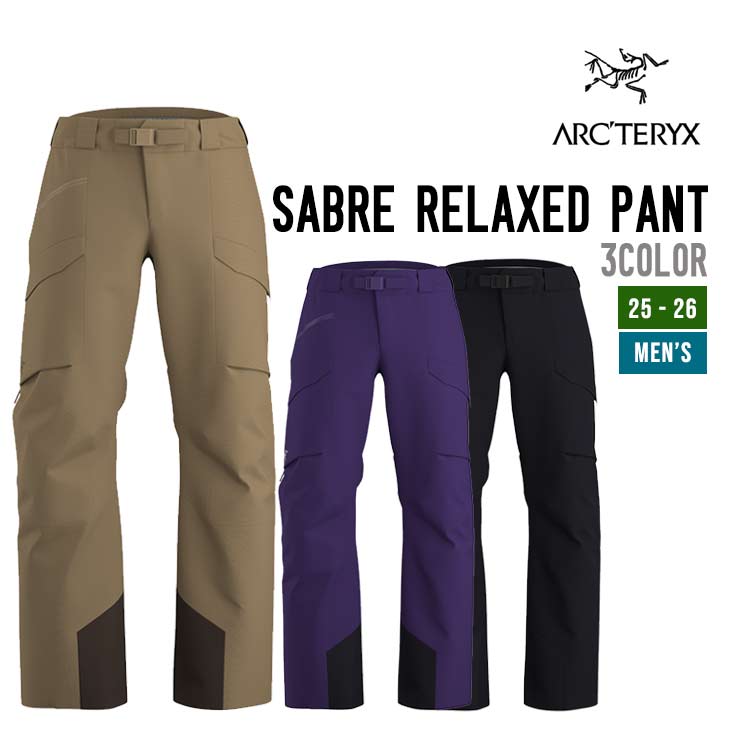 スノーボード ARC`TERYX Sabre Pant M アークテリクス ARC'TERYX Sabre Pant Men Black X00000892801 スキー