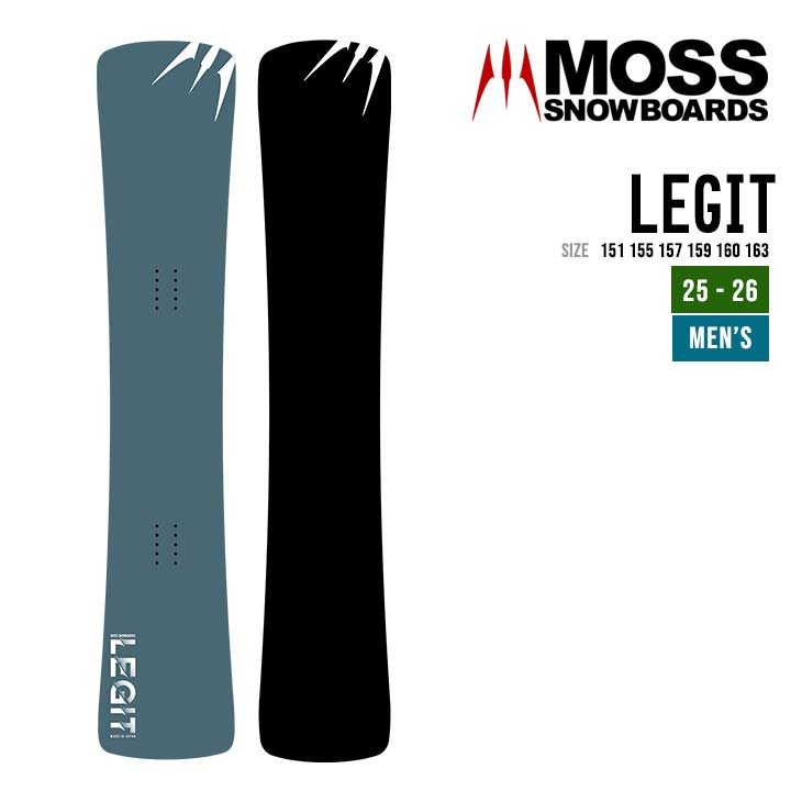 MOSS モス 25-26 LEGIT レジット 2025-2026 スノーボード フリーラン