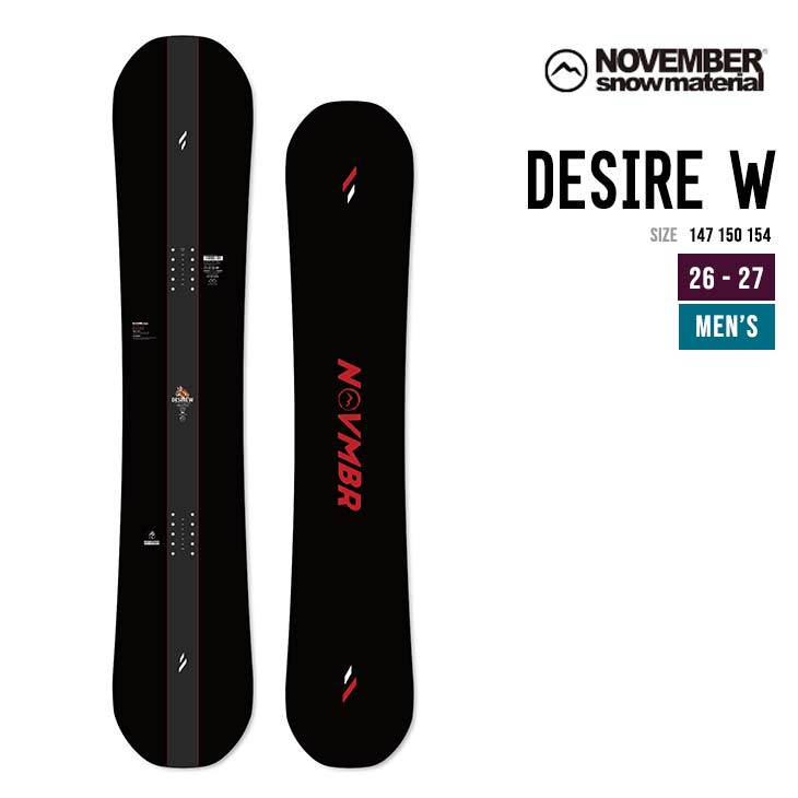 NOVEMBER �m�x���o�[ 26-27 DESIRE W �f�U�C�A �_�u�����[ �X�m�[�{�[�h ���{�� ���Y  �O���g�� �W�u �����g��