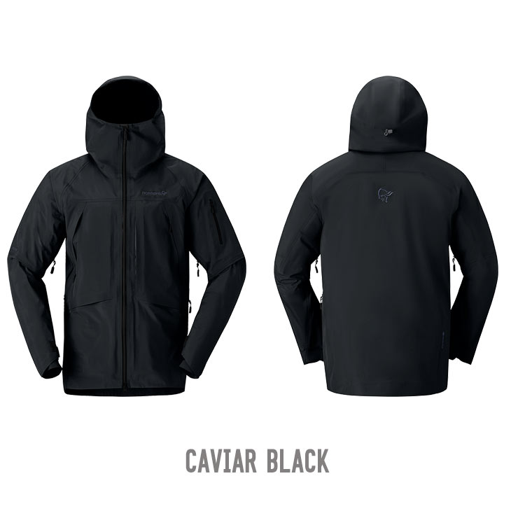 NORRONA  ブラック　スノーボードジャケット NORRONA ノローナ 25-26 MORE GORE-TEX JACKET スノーボード 耐久性