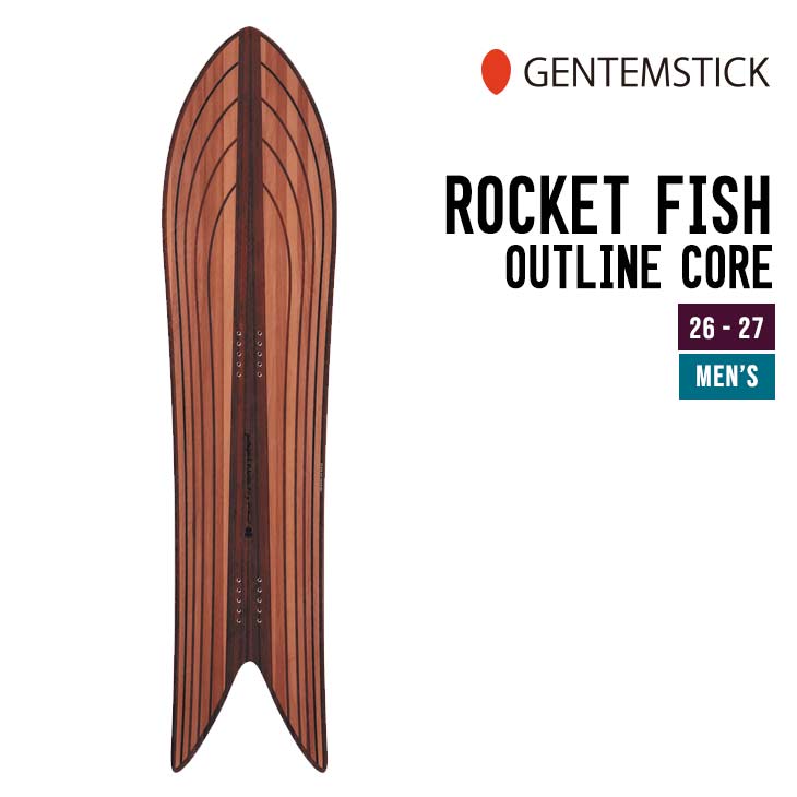 GENTEMSTICK ゲンテンスティック 26-27 ROCKET FISH OC ロケットフィッシュ アウトラインコア 2026-2027 スノーボード メンズ | 