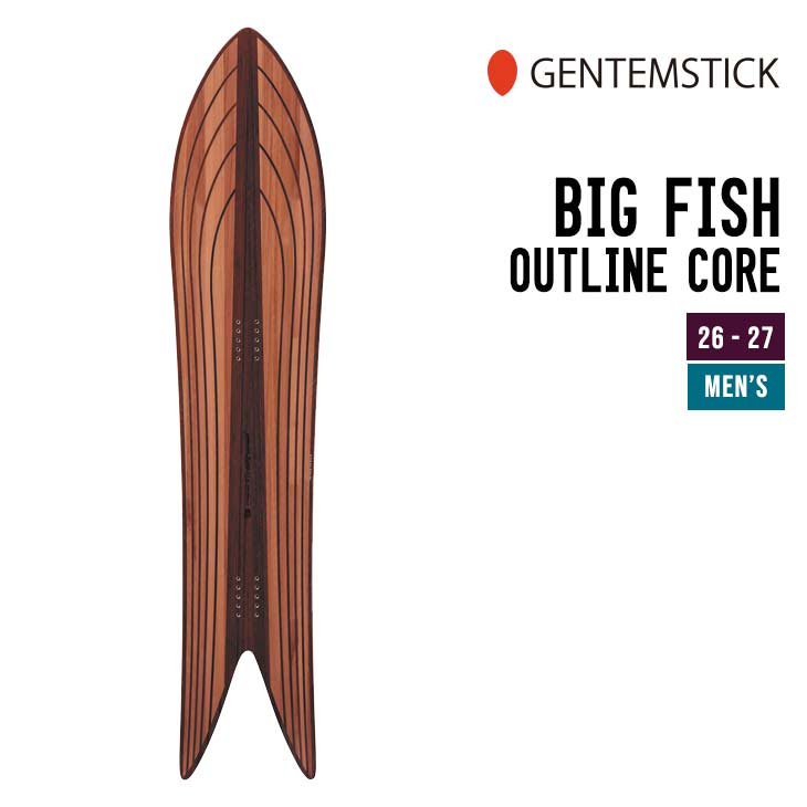 GENTEMSTICK ゲンテンスティック 26-27 BIG FISH OC ビッグフィッシュ アウトラインコア 2026-2027 スノーボード メンズ