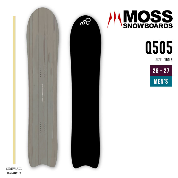MOSS SNOWBOARD ���X 26-27 Q 505 �L���[ �X�m�[�{�[�h �����Y �p�E�_�[ �t���[���C�h2026 2027