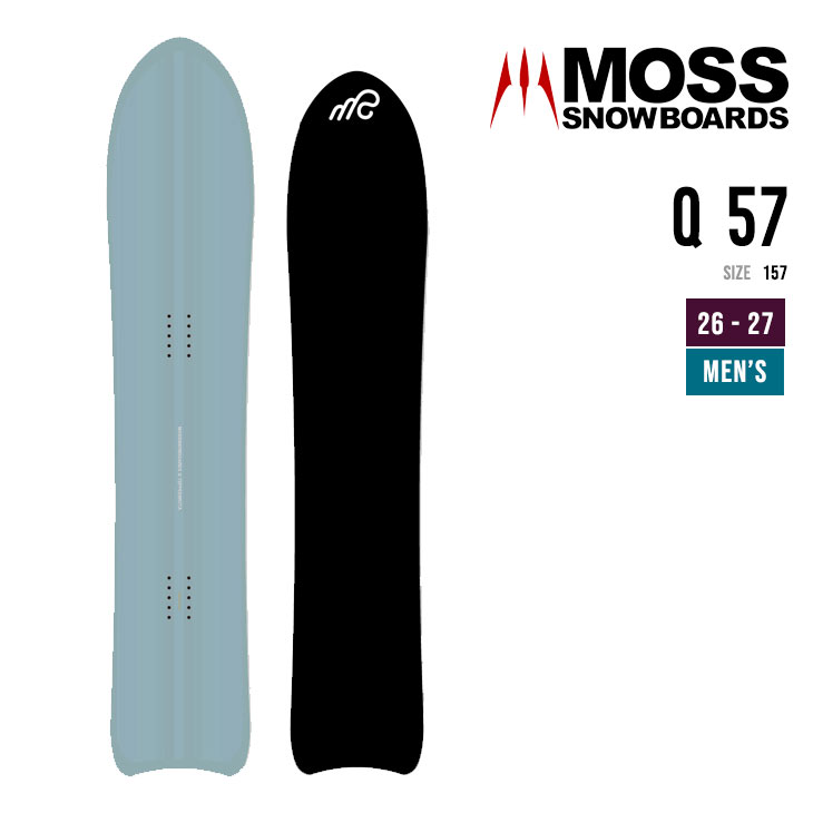 MOSS SNOWBOARD ���X 26-27 Q 57 �L���[ �X�m�[�{�[�h �����Y �p�E�_�[ �t���[���C�h2026 2027