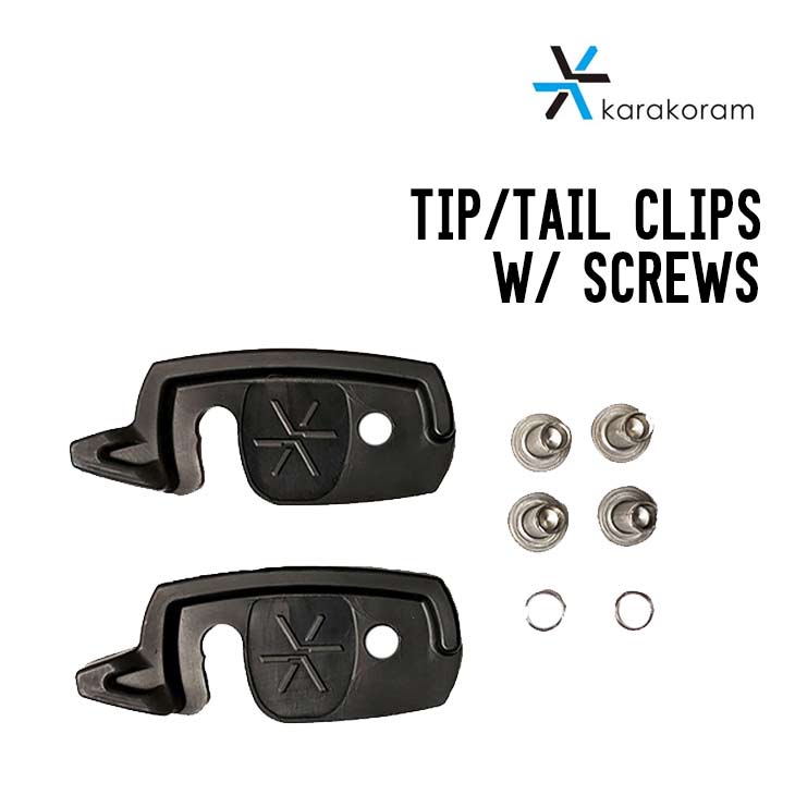 KARAKORAM カラコラム TIP-TAIL CLIPS W- SCREWS ビンディングパーツ スノボ
